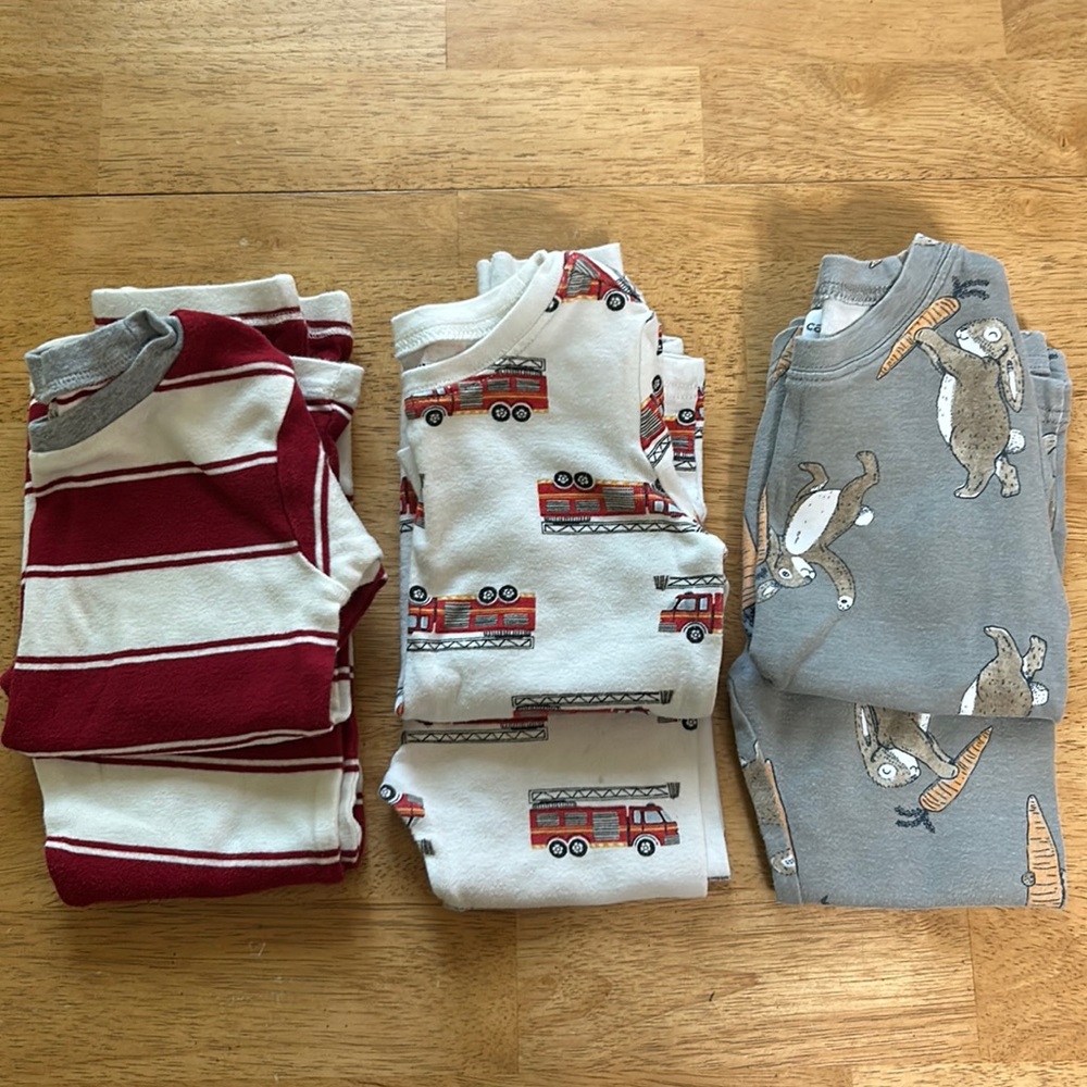 3 sets of pajamas
